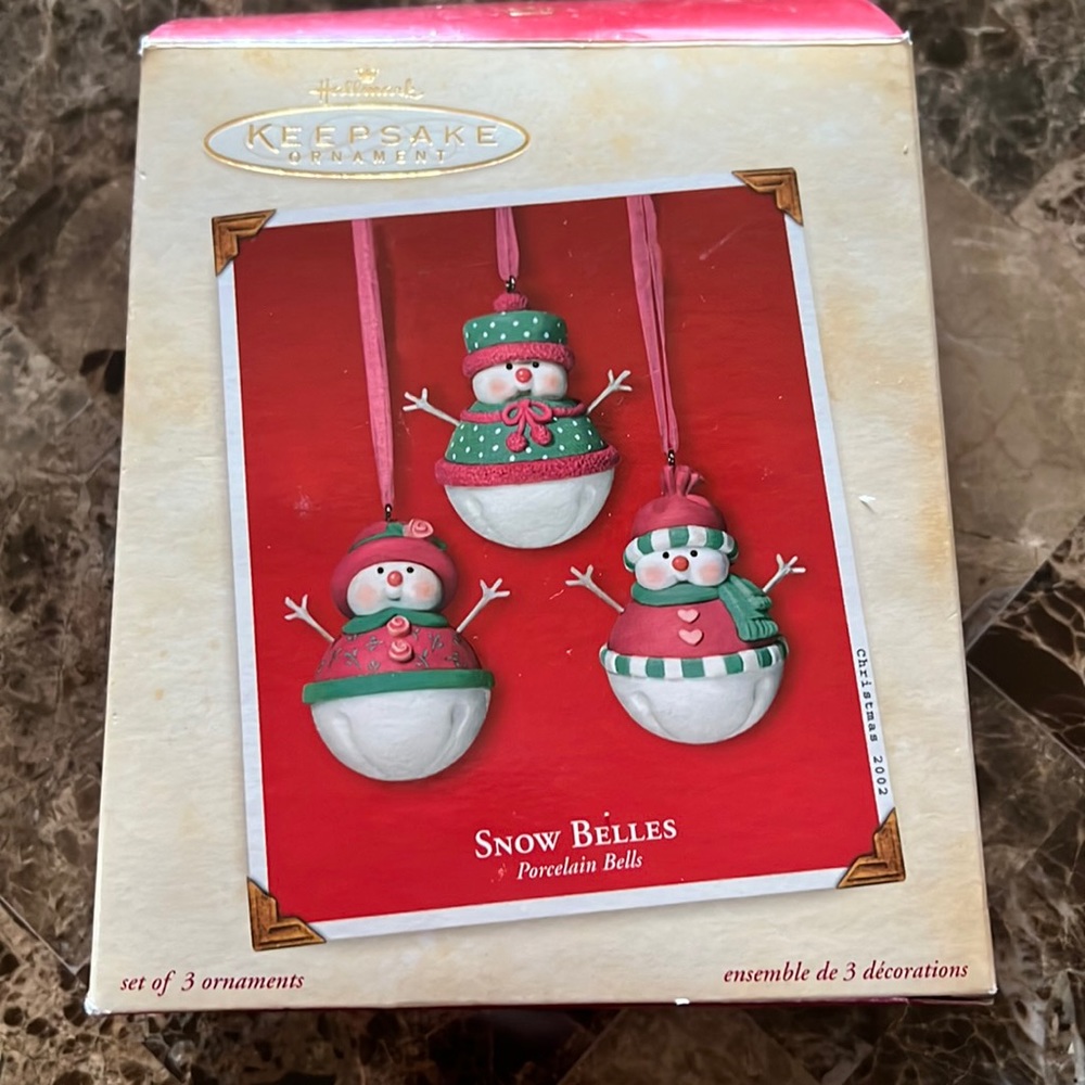 Hallmark keepsake snow belles ornaments